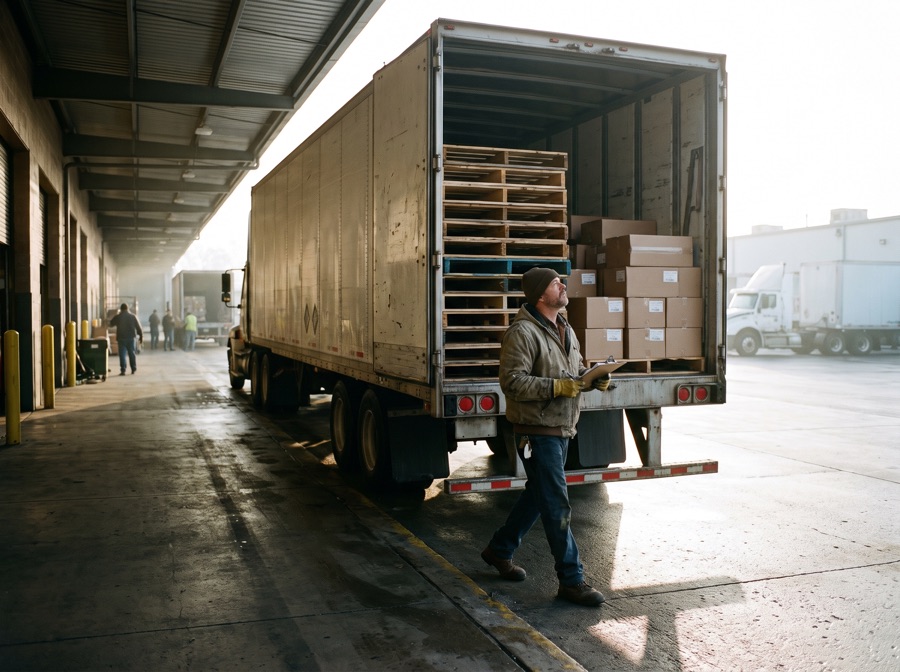 Owner operator with his truck